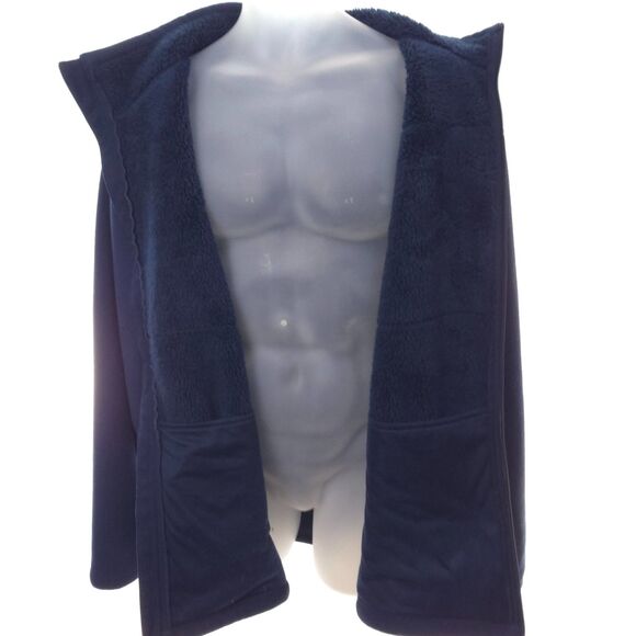 Columbia Jacket Men's 2XL Navy Full Zip Pockets Free Shipping Soft Furr Fleece - Picture 7 of 10